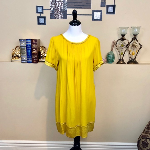 Anthropologie Dresses Anthropologie Maeve Mustard Yellow Dress Sz S